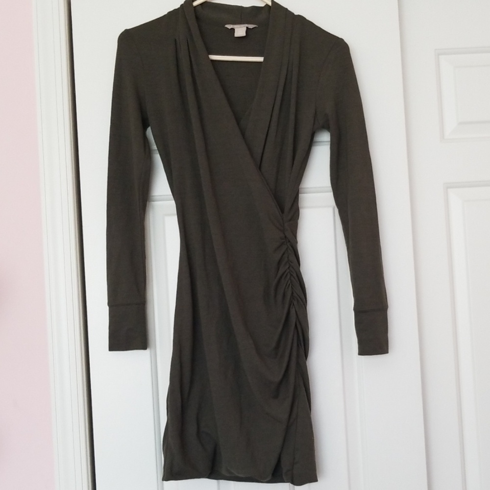 BR forest green dress